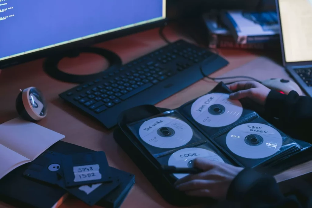 Bild von alten CDs.